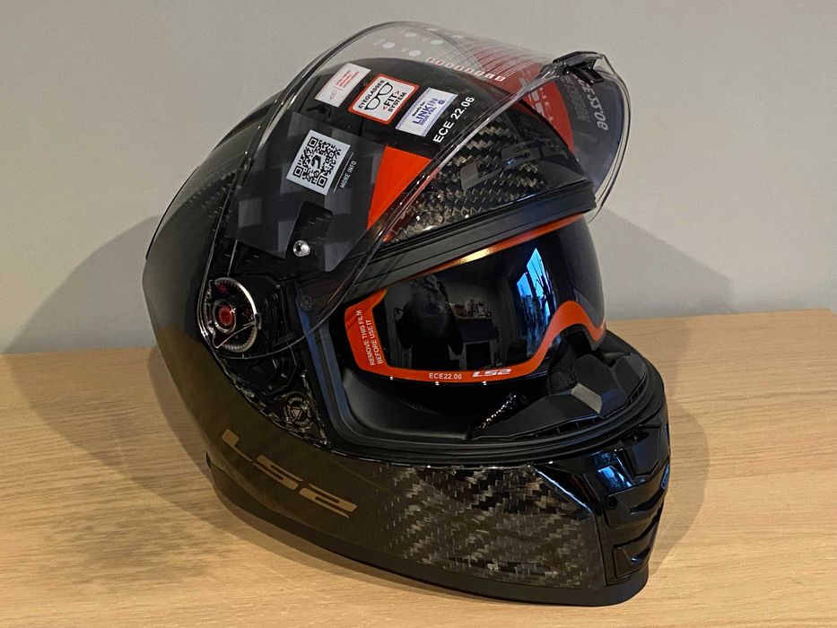 Шолом LS2 VECTOR II C Gloss Carbon (FF811) L 59-60см, новий