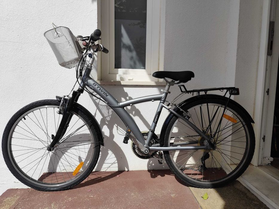 Bicicleta cinzenta de mulher B-TWIN original 500