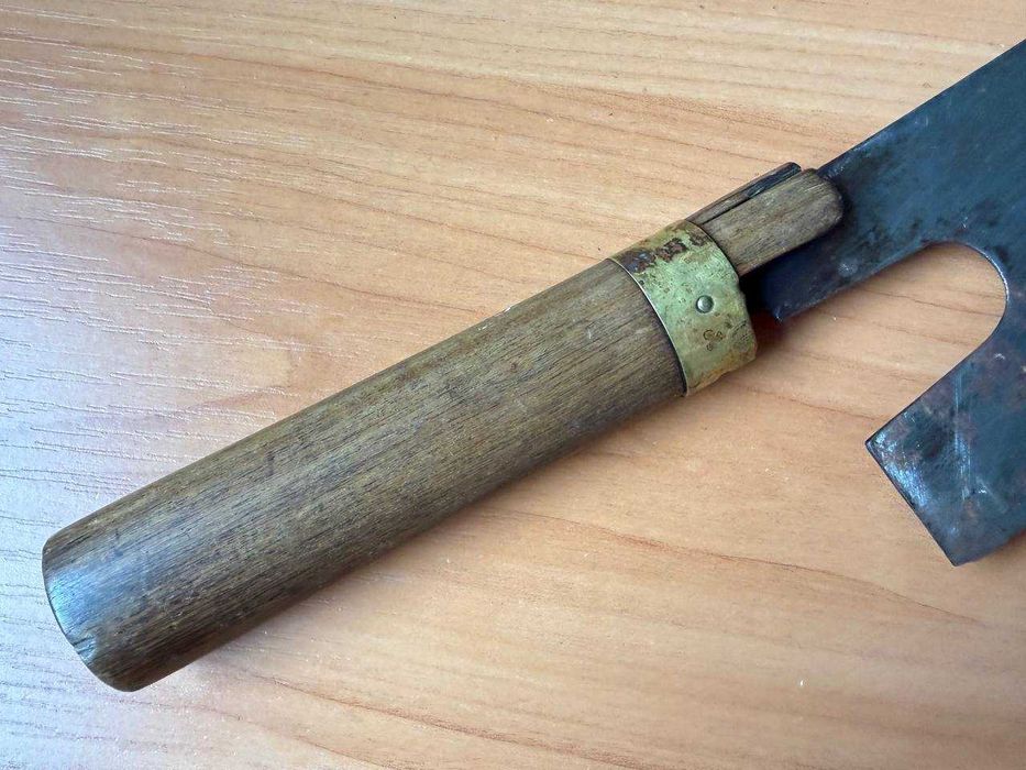 Старый японский нож 豊稔光山 (Hōnen Kōzan) из углеродистой стали