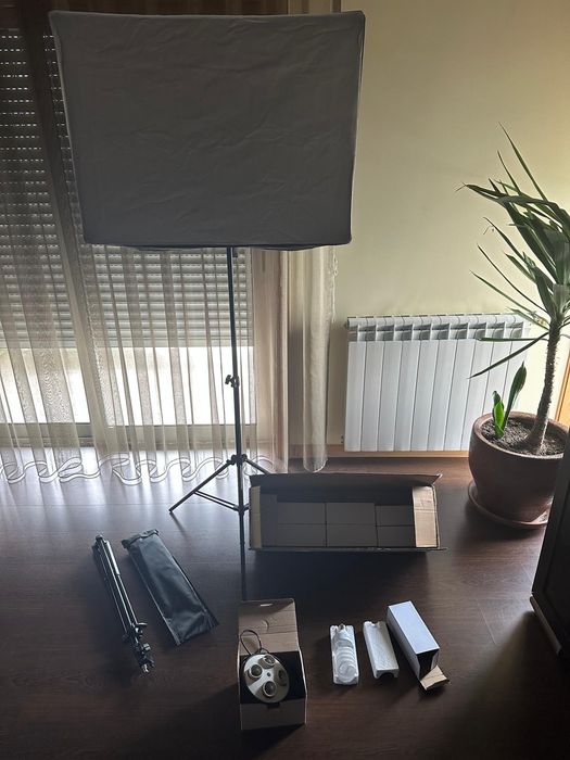 Conjunto de 2 Softbox, novo, nunca foi usado