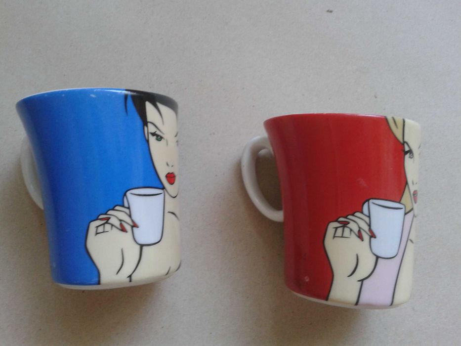Kubki do ekspresso Senseo Unikaty, Bruneta i Blondyna. Cena za komplet