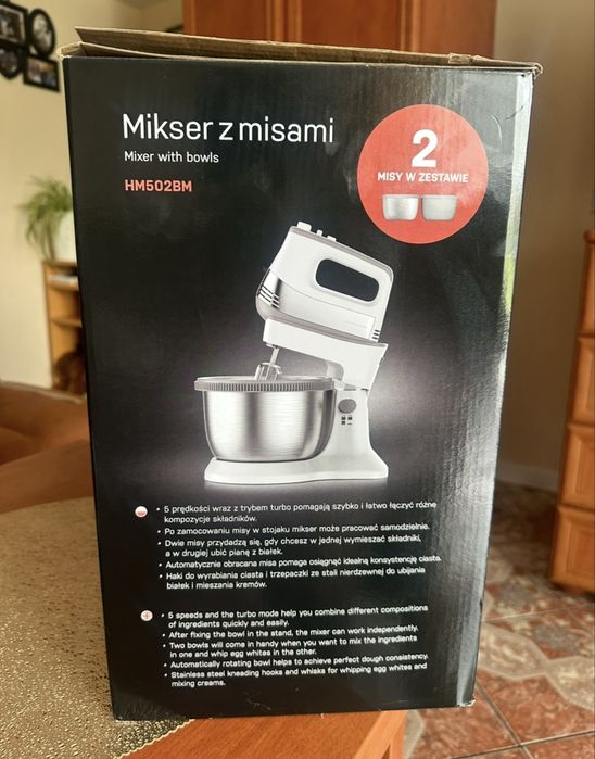 Nowy robot kuchenny mikser z misami