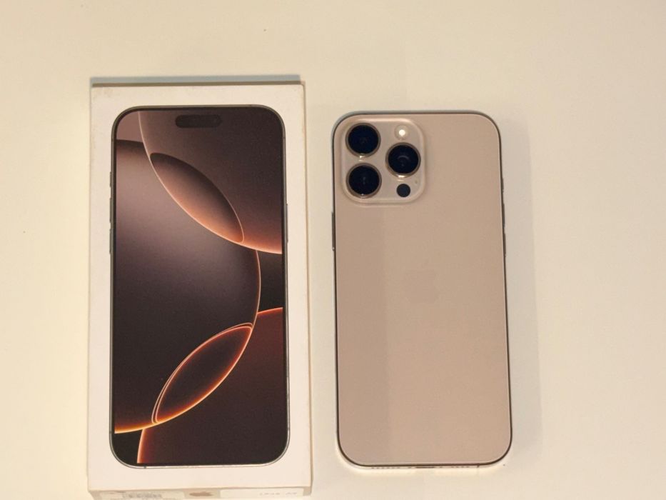 iPhone 16 Pro Max 256 GB [Tytan pustynny] - stan idealny, kondycja baterii [91]%