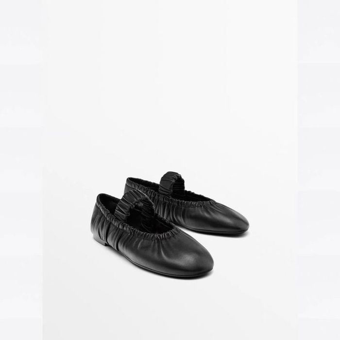 Шкіряні балетки Massimo Dutti