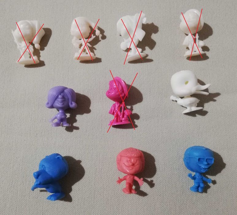 Bonecos dos Gelados OLA
