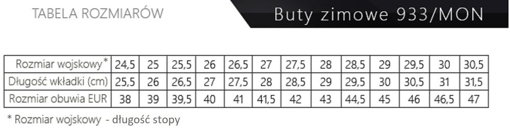Buty wojskowe 42r 27.5 933a/mon Demar