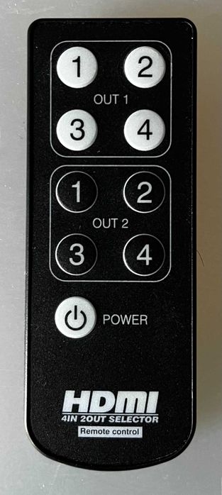 Switch HDMI 4x2 com comando