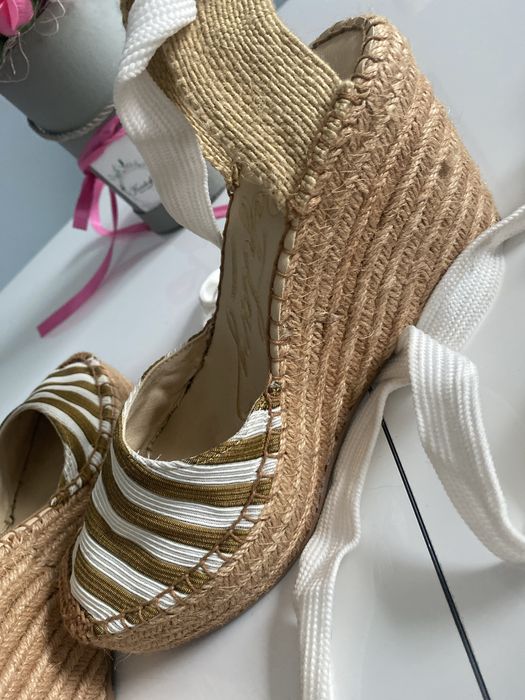 Espadryle na koturni Replay