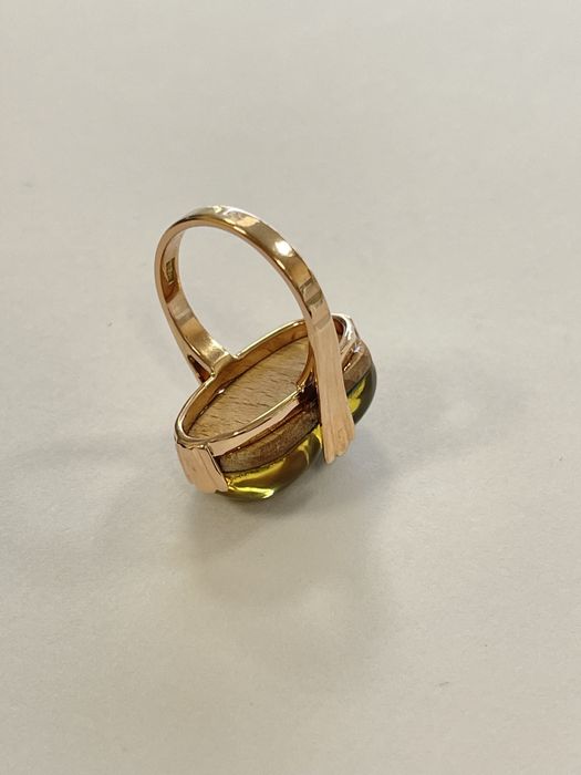 Złoty pierścionek rozmiar 12