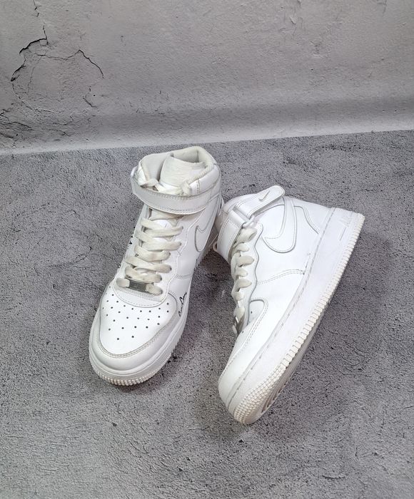 Кроссовки Nike Air Force 1 Mid Le кожаные высокие ботинки Dunk High