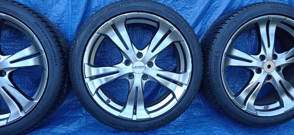 Felgi Koła Aluminiowe 225/40/R18 CONTINENTAL 8mm 5x112 VW AUDI SEAT