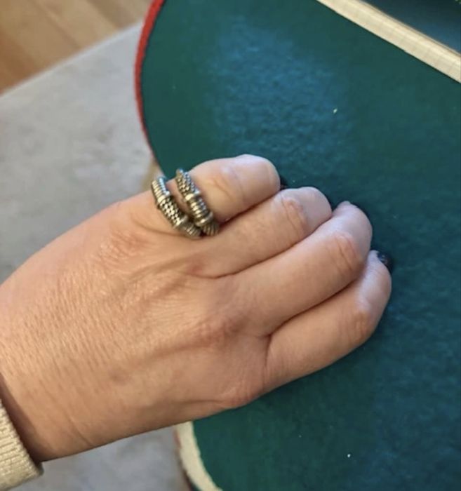 Anéis de PRATA, com contraste, macho e femea