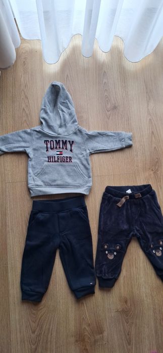 Ubranka dziecięce w rozmiarze 80, Tommy jeansowa, h&m, smyk