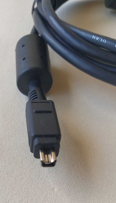 Cabo FireWire 400 (IEEE 1394) -conetor de 6 Pinos para 4 Pinos) com filtros - 1,8 m - Novo