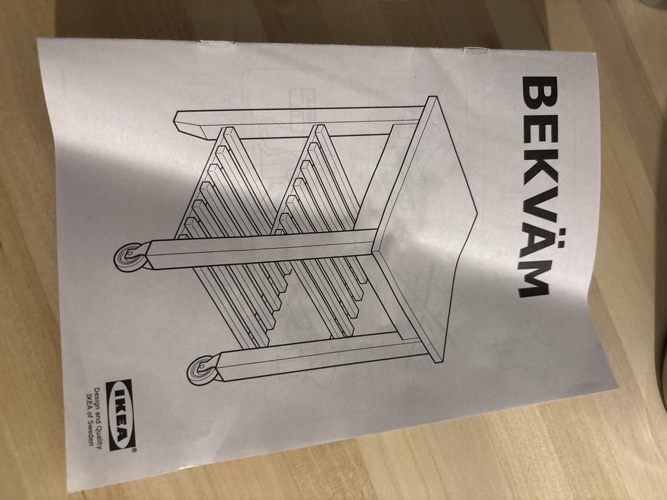 Carrinho apoio cozinha Bekväm