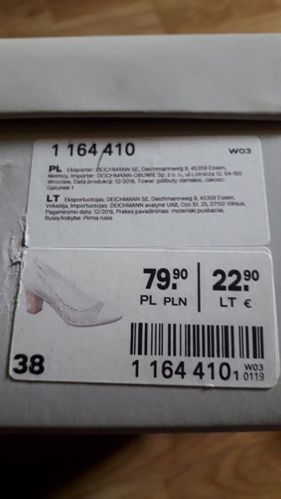 Buty damskie rozmiar 38
