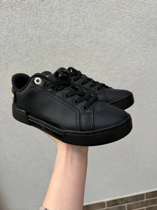 Шкіряні кеди снікерси Tommy Hilfiger Button Detail Court