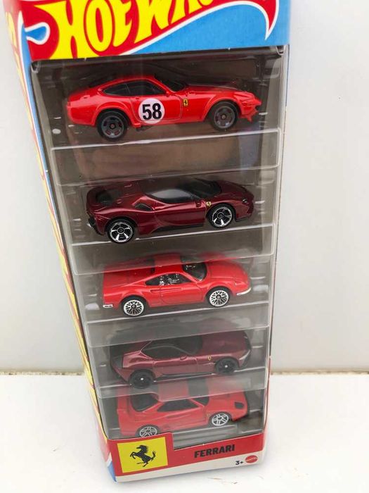 Hot Wheels FERRARI Pack 5 Carros 2026 Dino 206 GT SF90 Stradale 365 12 Cilindri F40 Competizione