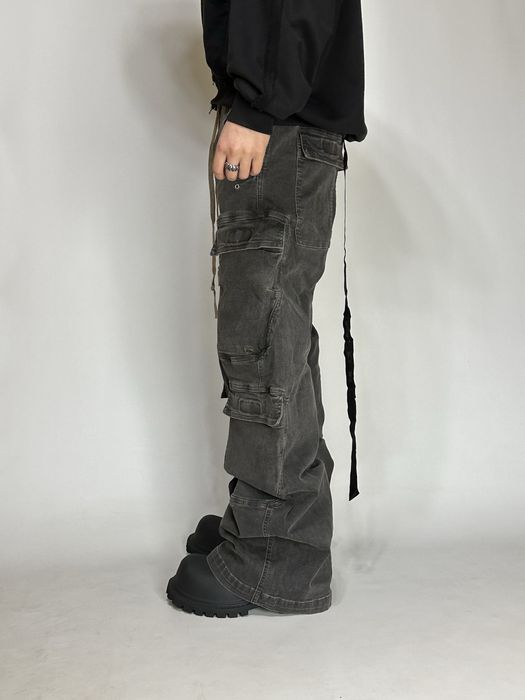 Rick Owens DRKSHDW штаны карго cargo bella washed opium archive джинсы