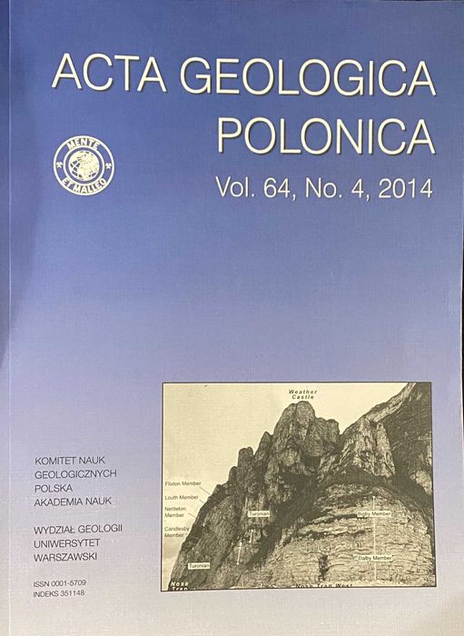 AGP 64/4 Geologia ordowik Czechy Turcja Anglia Niemcy granitoidy GRECJ