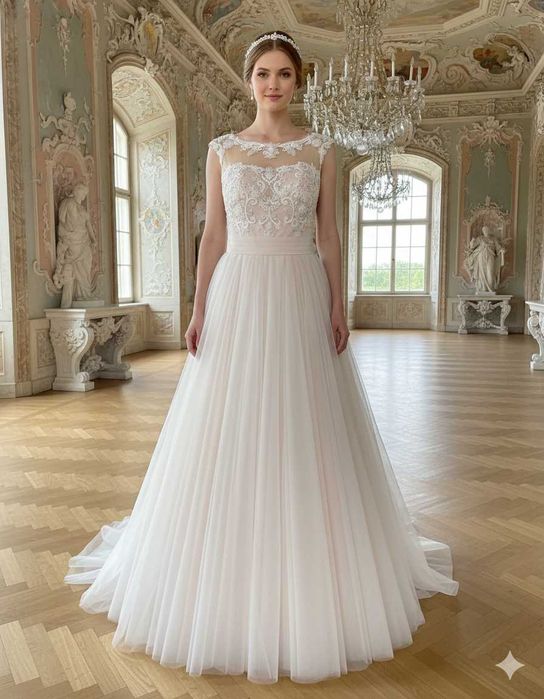 Nowa Suknia Ślubna M 38 alternatywna cywilny poprawiny wesele sukienka