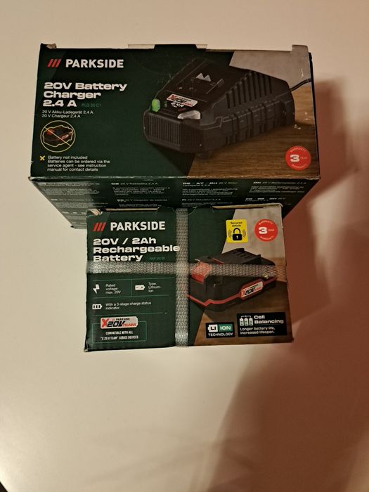 Akumulator Baterie 2ah 20v z ładowarką 2.4A parkside