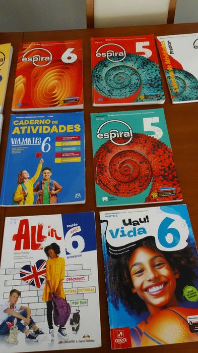 Livros escolares 6º e 5º ano