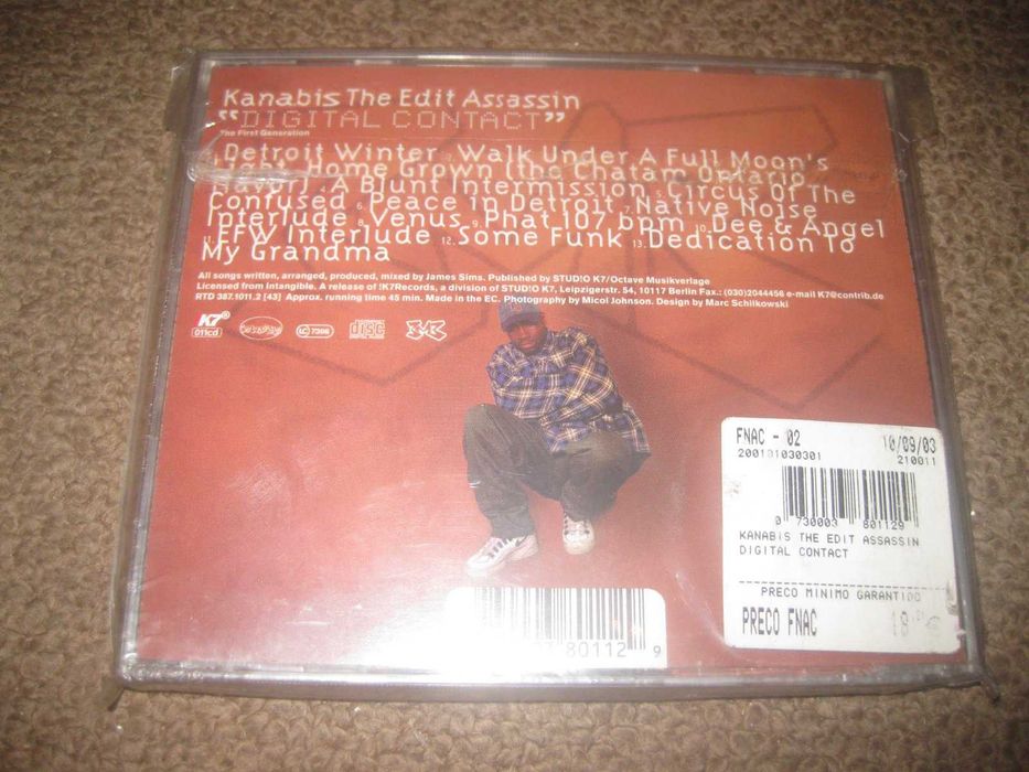 CD do Kanabis The Edit Assassin "Digital Contact" Selado!