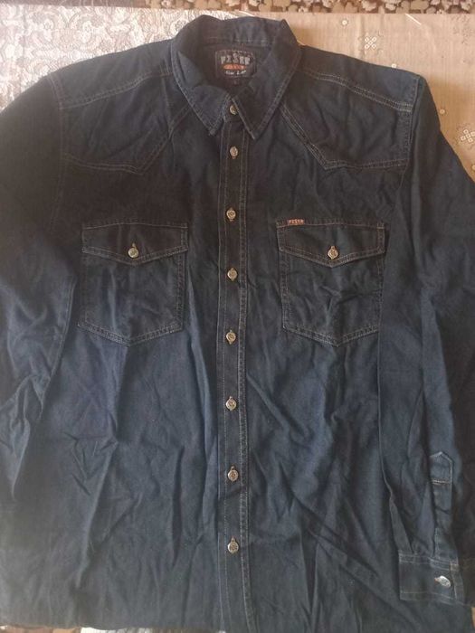 Сорочка джинсова Fiser нова темносиня