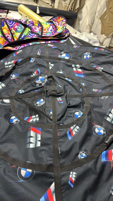 Тюбинг большой 120  ватрушка с камерой надувные санки 120 см с камерой