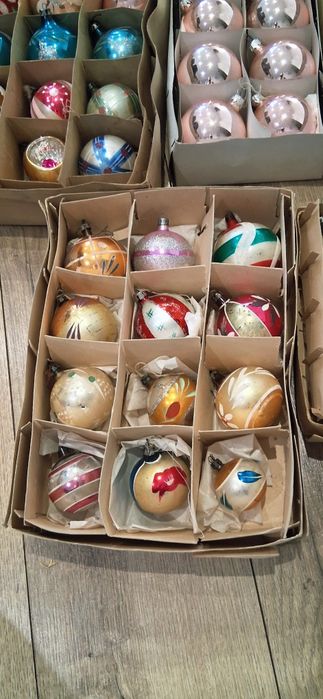 Bombki szklane z czasów prl