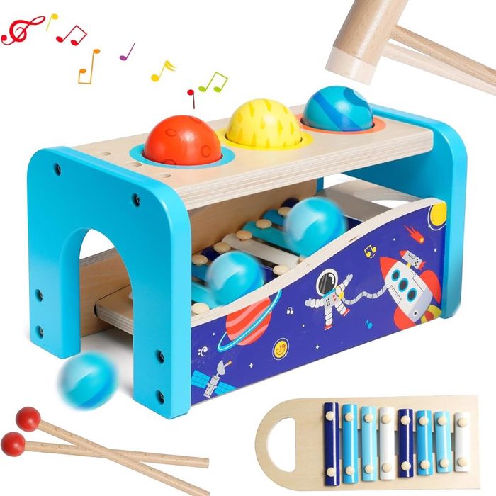 Instrument drewniany ksylofon cymbałki dla dzieci