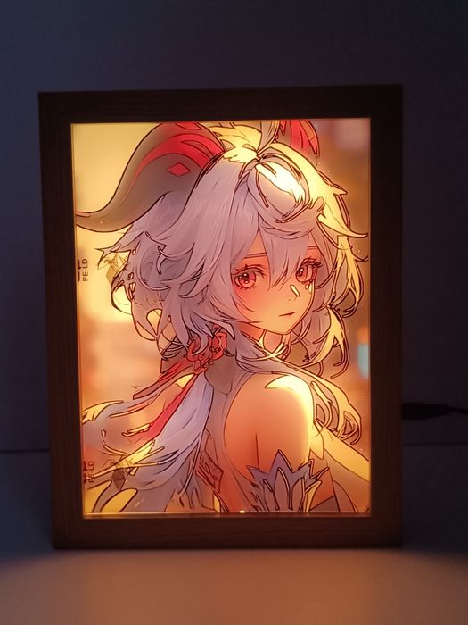 Живі картини зі зміною освітлення по геншину (Genshin Impact) 17*23 см