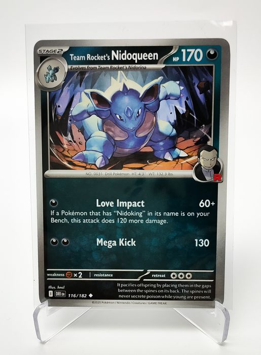 Team Rocket's Nidoqueen 116/182 karta pokemon Destined Rivals