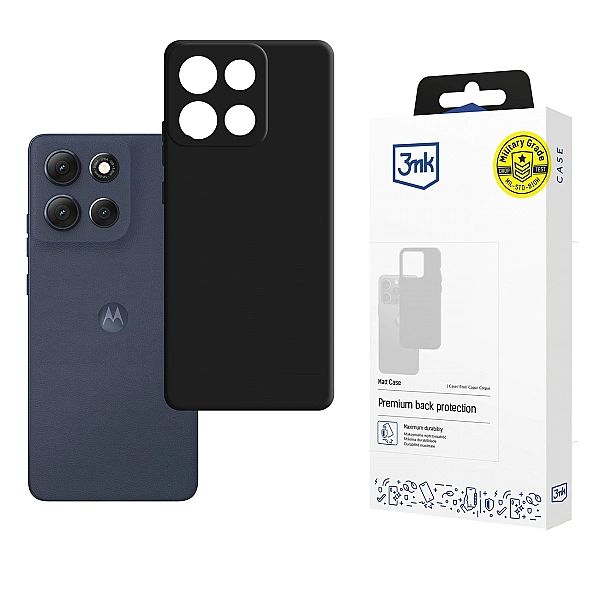 Etui 3mk Matt Case na Motorola Moto G86 - czarne
