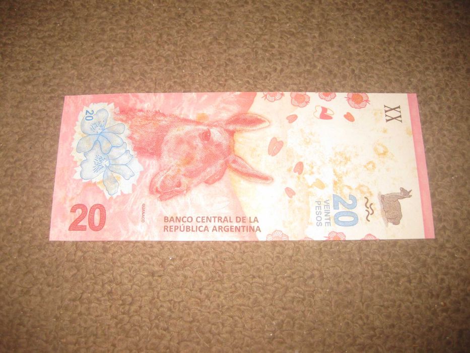 Nota da Argentina "20 Pesos" Bela!