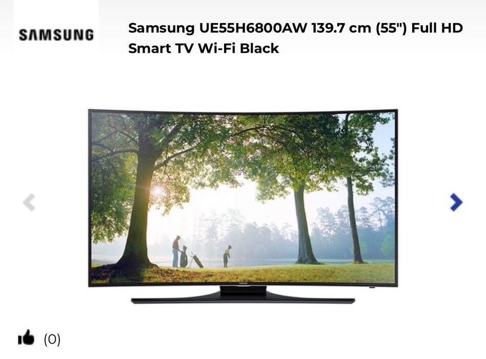 TV Curva Samsung 55” (137cm)