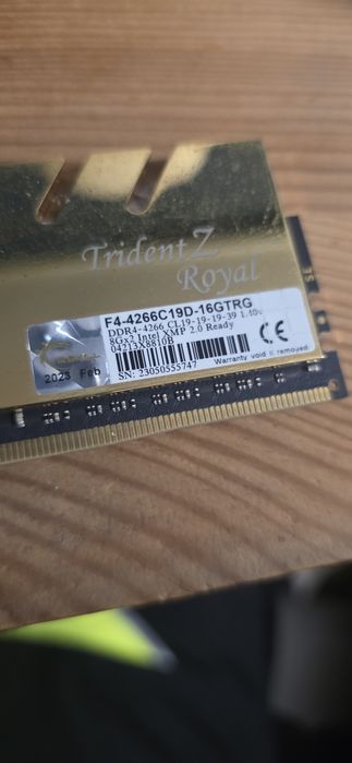 DDR4 G.SKill TridentZ Royal RGB 2x8GB 4266MHz cl18