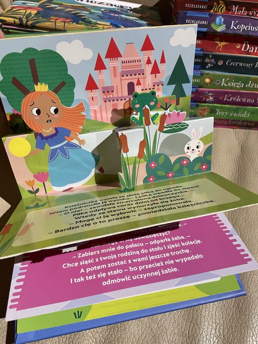 Książeczka rozkładanka obrazki 3D bajki bajeczki rozkładanki