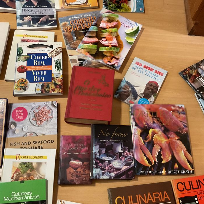 Coleção de livros de culinária