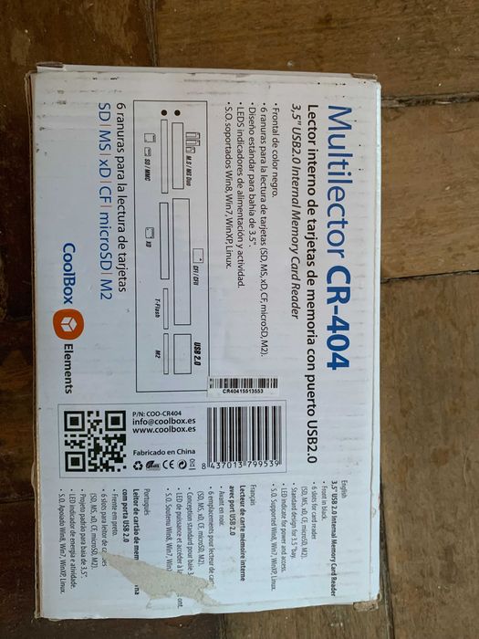 CoolBox CR-404 Internal Card Reader, Black64283908400002121