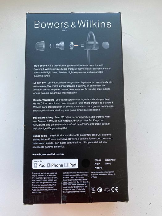 Наушники Bowers & Wilkins C5 Series 2 Black
