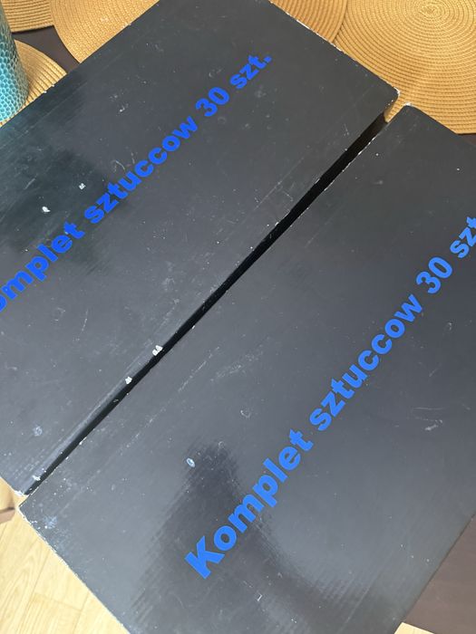 2 komplety sztućców 60 szt! Srebrne stal