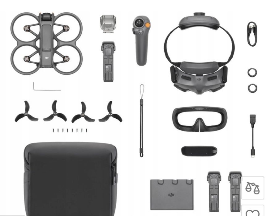 Dron dji avata 2 gogles 3
