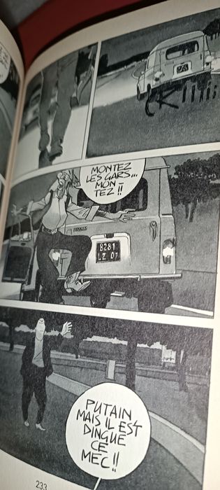 Livro antigo banda desenhada L'autoroute du soleil