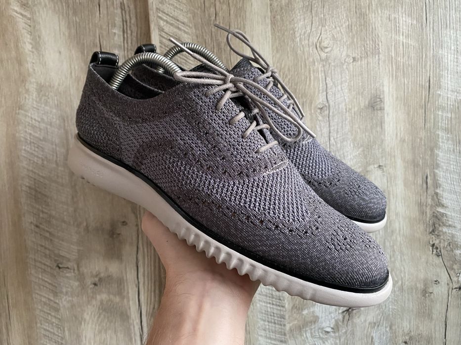 Туфлі броги чоловічі cole haan, розмір 42, сірі