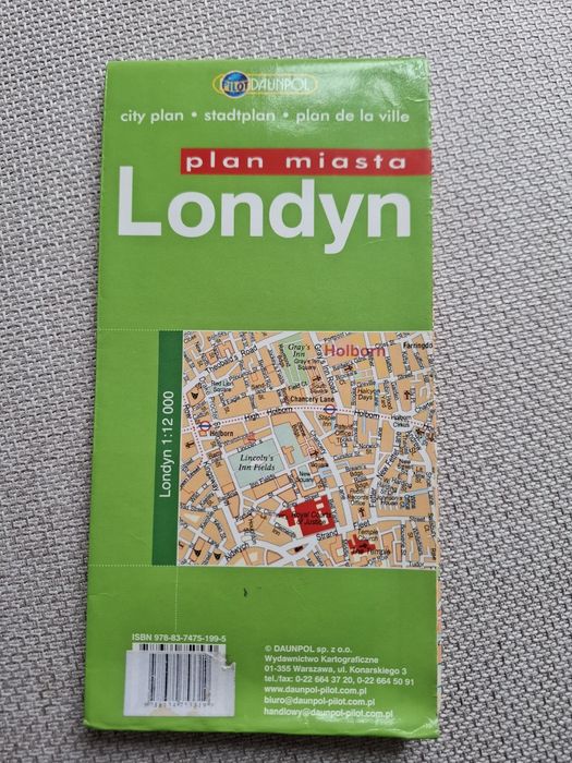 Mapa turystyczna Londynu