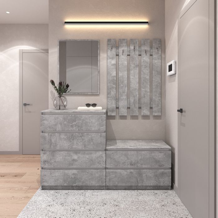 Комод, вішалка для одягу, комплект передпокою