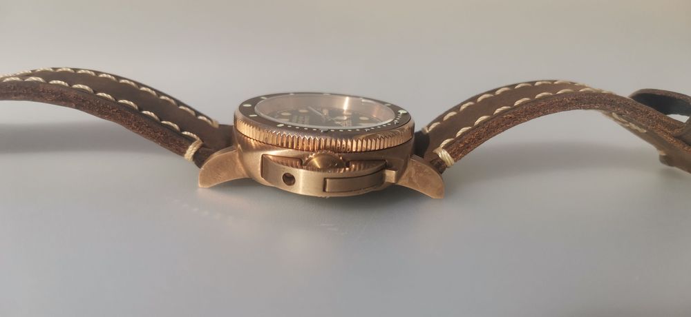 Seiko MOD Panerai Bronze Scubamaster safira - Único - Exclusivo