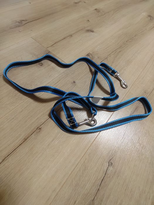 Smycz taśma niebiesko czarna 12A II